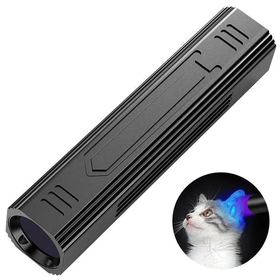 Lanterna portátil de 365nm UV com luz preta recarregável e 5 modos1