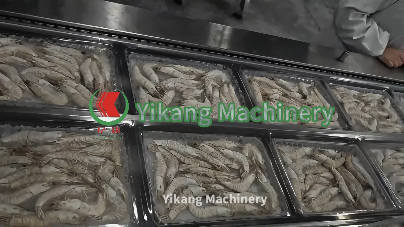 Udang makanan laut Thermoforming pembungkusan vakum Mach