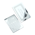 Custom Logo Stainless Steel Business Cards with Mirror Finish in Gold, Silver, or Rose1