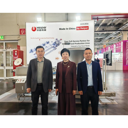 Helper Showcases Pet Wet Food Processing Line at Interzoo 2026 in Nuremberg, Germany