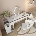 Retractable cream style makeup table bedroom simple French light luxury storage cabinet integrated dressing table1