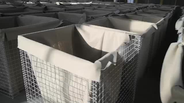 Prezzo di fabbrica Galvanizzato Gabion Welded Defensive Gabion Box Retening Barrier in vendita1