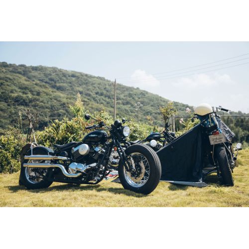 Vintage Bobber Style Motorcycle