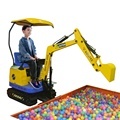 Mini Construction Theme Park: Amusement Excavator and Mini Crane Kiddie Rides1
