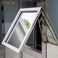 ODICK  High Quality double glazed awning small design aluminum water proof top hung window1