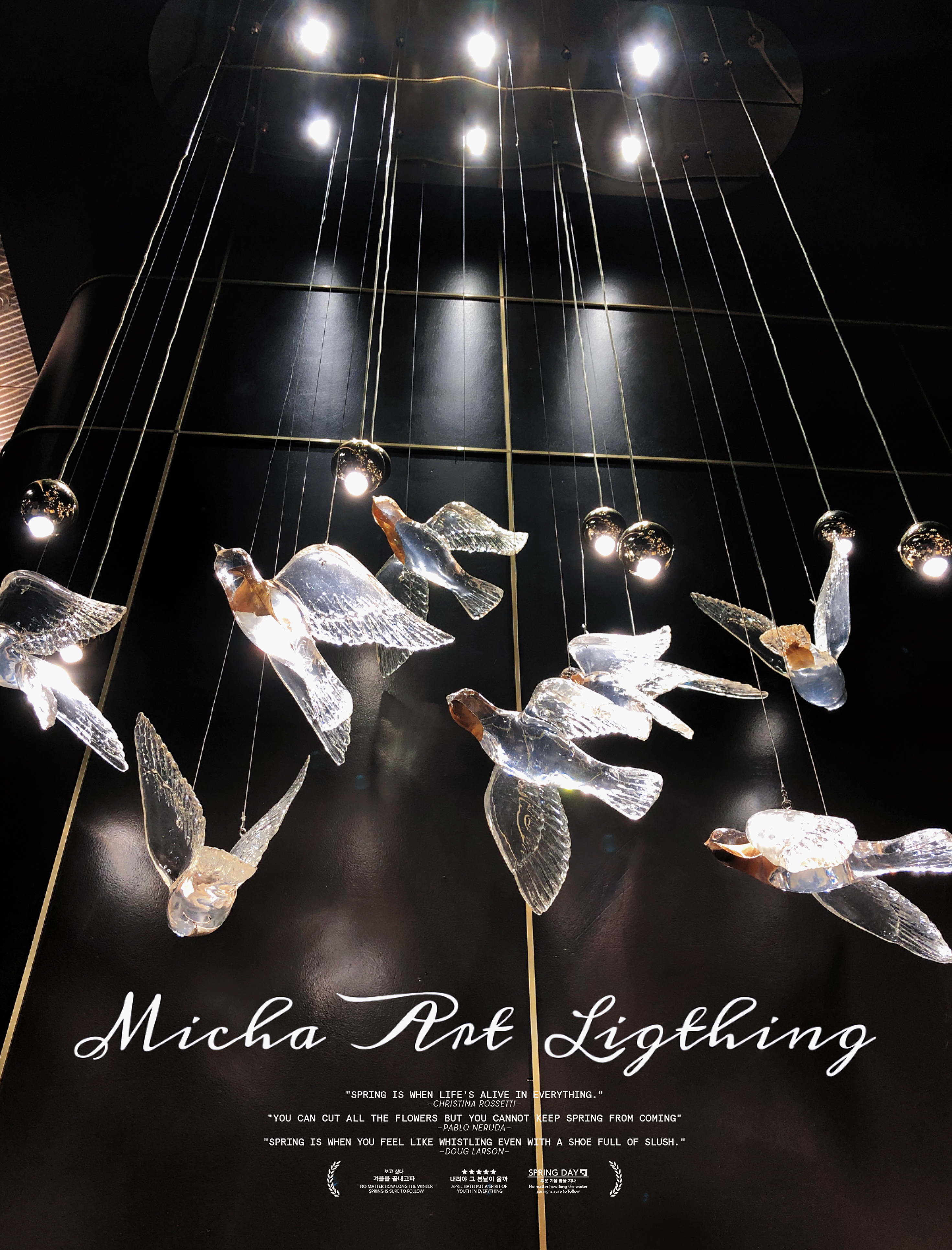 Bird pendant light