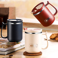 Support Custom Luxury Exquisite Gifts Office Cup Double Vacuum 304 Stainless Steel Coffee mug  With Lid And Spoon1