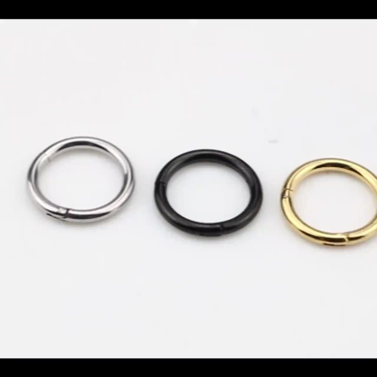 Nouvelle mode 14g 16g Fine Body Piercing Bijoux Méllon de mamelon anneaux Gold Breast Clicker Ring1