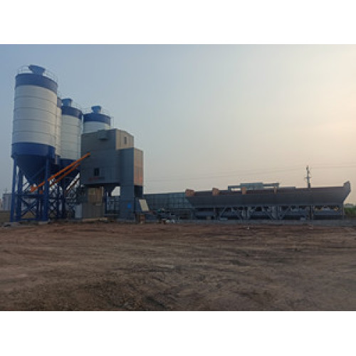 FYG  HZS180D modular container-design mixing plant  once again appeared in the commercial concrete market