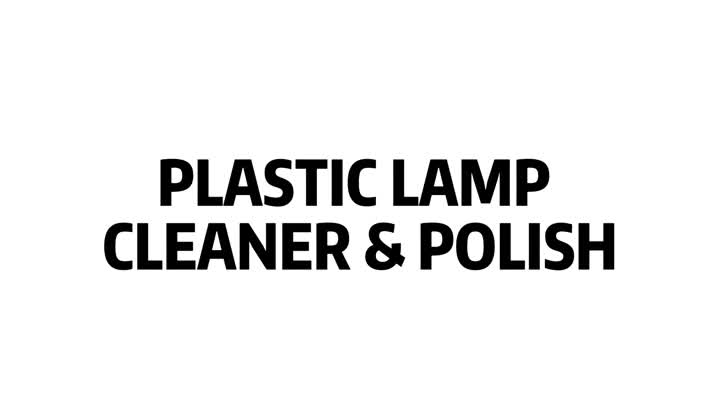 limpiador de lámparas de plástico y esmalte