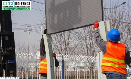 Straßengeräuschbarriere verstärkte Acrylblech Panel H Strahl -Post -Schall -Barriere für Highway Railway1