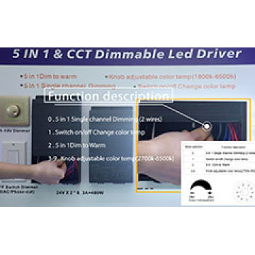 Features of 5 IN 1 + CCT Dimming Driver