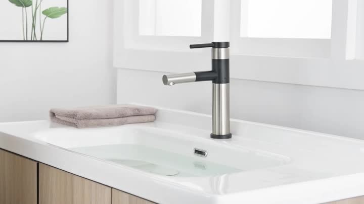 Stainless Steel Single Hole Basin Faucet