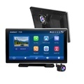 Wireless CarPlay Android Auto 2K Portable Navigation with Dual DVR Cameras1