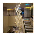 Large Atmospheric Spiral Handmade Art Chandelier for Indoor Living Room1