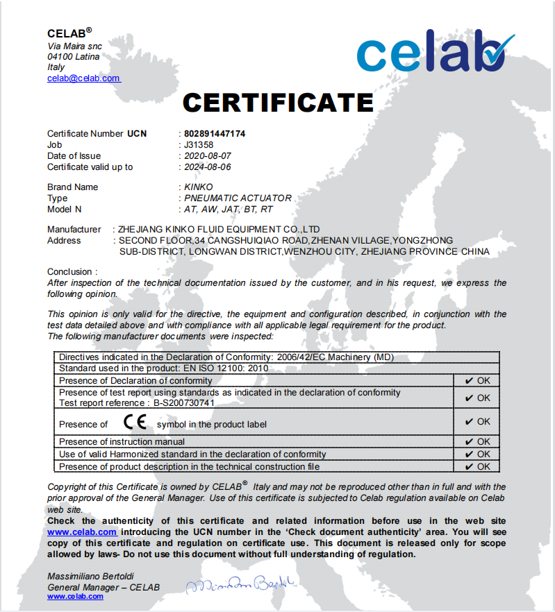 CE-PNEUMATIC ACTUATOR