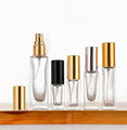 Wholesale Clear Thick Bottom Perfume Glass Square Bottles with Screw Lid for Essential Oils (3ml, 5ml, 10ml)1