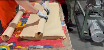 Packing process of window screen