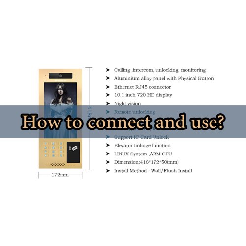 Apartment Building Wifi Visible Doorphone Doorbell smart home security camera Video Intercom System Doorbell1