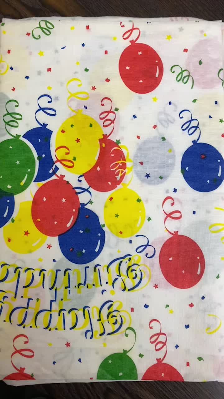 printed tablecloth for party