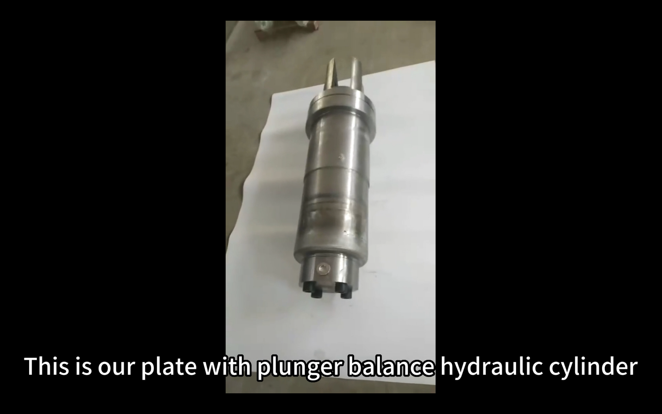 plate with plunger balance hydraulic cylinder