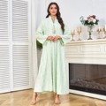 2026 رمضان خاور میانه دبی لباس زنانه شیک گلدوزی شده ابایا لباس زنانه مسلمان مد لباس ظریف Jalaibya1