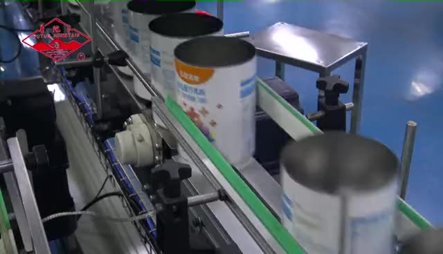 Máquina de vedação de flangeamento de flanging de 3 estação de 3 estação para alimentos para bebida leite em pó de metal lata de lata de produção 1