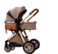 Wholesale EN1888 3-in-1 Foldable Luxury Black Baby Stroller1