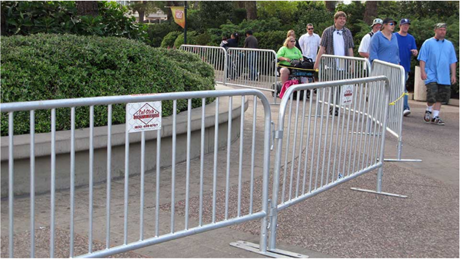 Pagar Dewan Menunggu Galvanized Crowd Control Barrier1