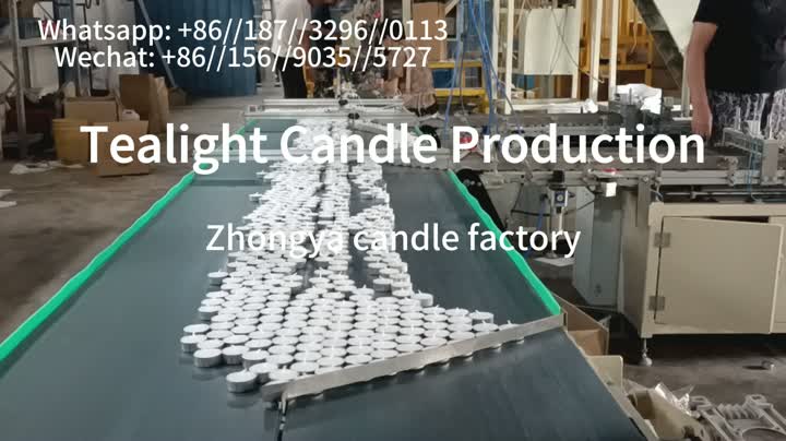 Tealight candle production