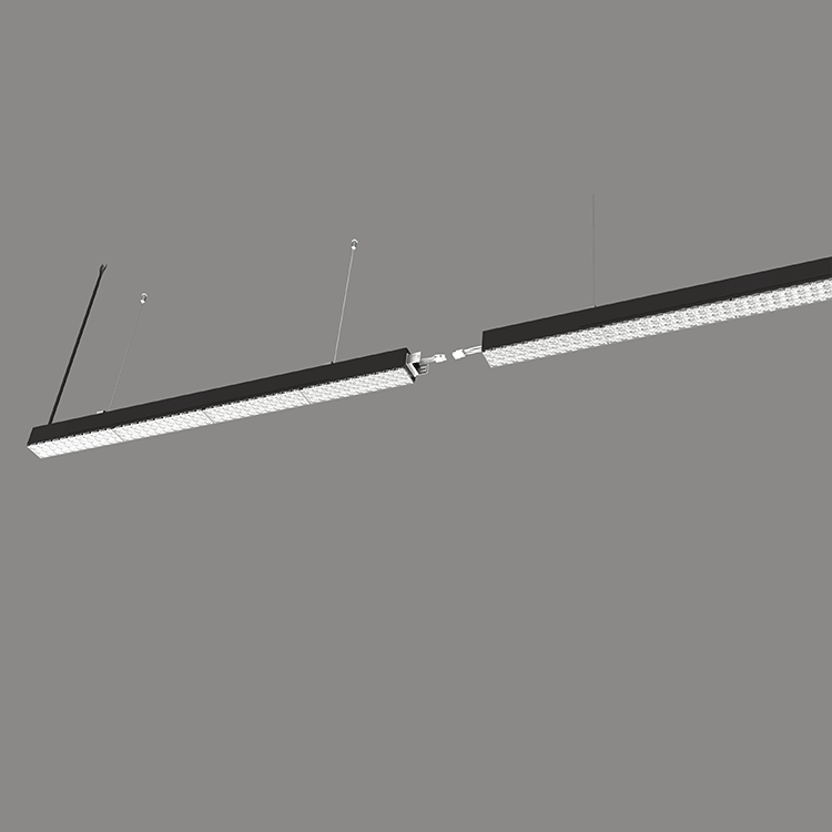 black linear light fixture