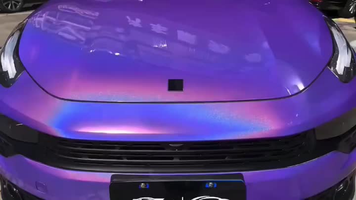 laser purple car wrap film