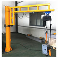 Lightweight 125 kg Fixed Slewing Jib Crane with Rigid Track Rail - Factory Price1