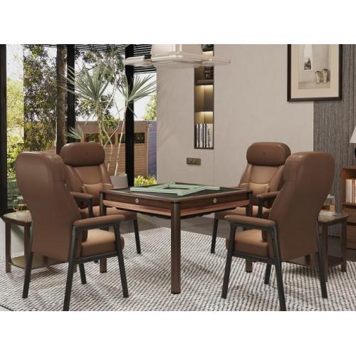 Otomatik Mahjong Masası M560 Kestane Kahverengi, Hangzhou Jinri Technology Co., Ltd'den Doğal Ahşap Estetiğini Ticari Dayanıklılıkla Harmanlıyor
