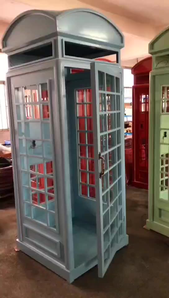 Customized outdoor red london telephone booth / phone box / telephone box1