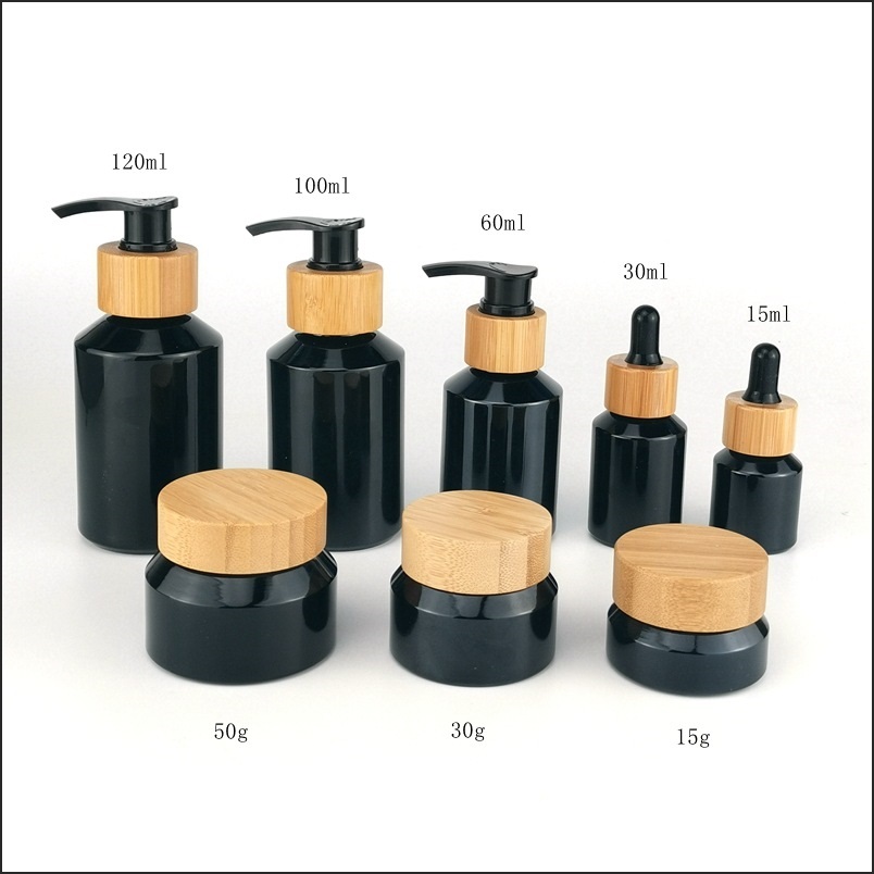 Slant Shoulder Matte Black Skin Care Set