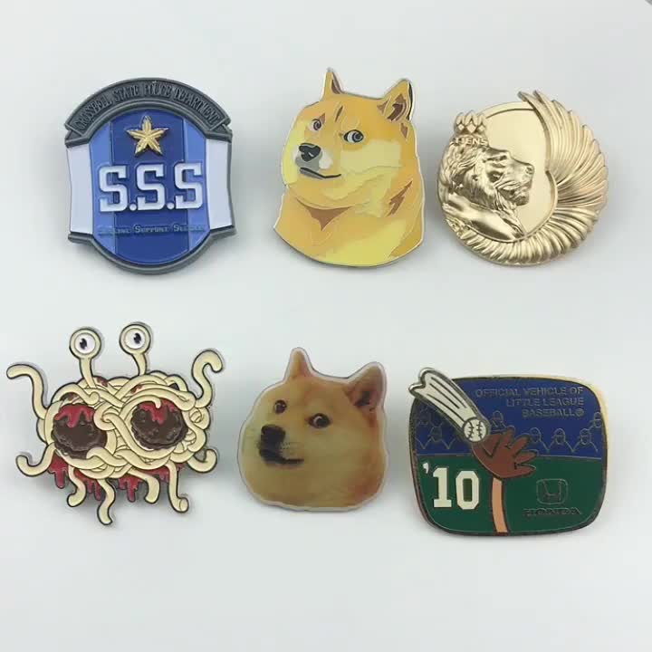 Custom enamel badges with own logo