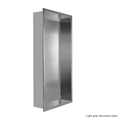 Custom Logo Stainless Steel Recessed Wall Niches with Modern Marble Tile Inserts for Showers1