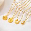 Stylish Pearl Necklaces with Rose Stainless Steel Carved Pendants: The Perfect Accessory for Both Women and Men1