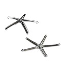 Durable Iron Chrome Modern Office Chair Parts Base1