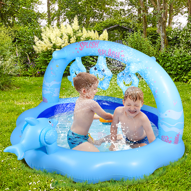 cutomus spray inflatable pool