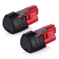 2 Pack 12V 3000mAh Lithium-ion M 12 Replacement Battery for Milwaukee Cordless Tools1