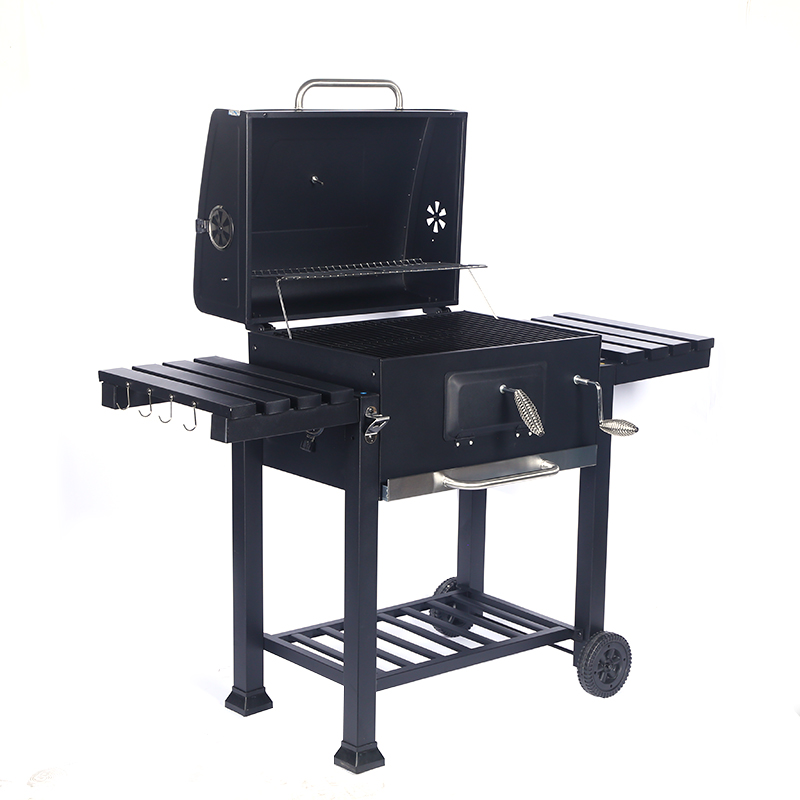 High quality Outdoor BBQ grill charcoal grill with wheels for sale