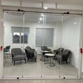 Chic Transparent Finzone Exterior Waterproof Frameless Folding Glass Door1