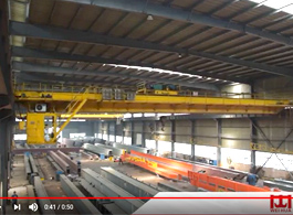 Overhead Crane at Crane Production Workshop 