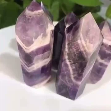 Natural Dreamy Amethyst Point Tower