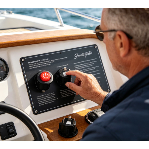 Interrupteur à bouton-poussoir lumineux rouge robuste