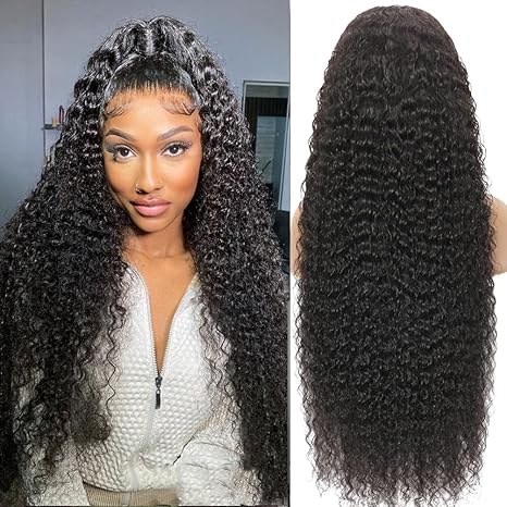 5x5 Deep Wax Wig Natural Black