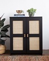 Bester Preis für Produkte Nordischer Stil natürlicher Tür Seite moderne Designs Aufbewahrung Solid Holz Küche Rattan Wohnzimmerschrank11