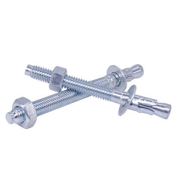 Wedge anchor bolt reserved hole construction technology